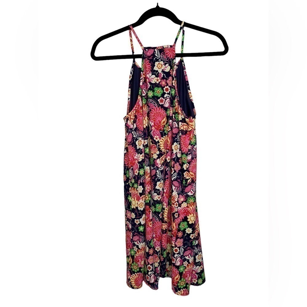 Altar’d State Racerback Skinny-Strap Dress in Navy and Pink Size Medium - Picture 6 of 9